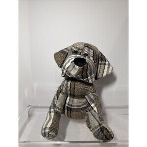 Elements Decorative Plaid Dog weighted Door Stopper